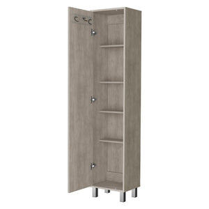 HomeRoots 71" Gray Wood Accent Cabinet - Sleek Storage Solution with Adjustable Shelves for Modern Spaces 552287