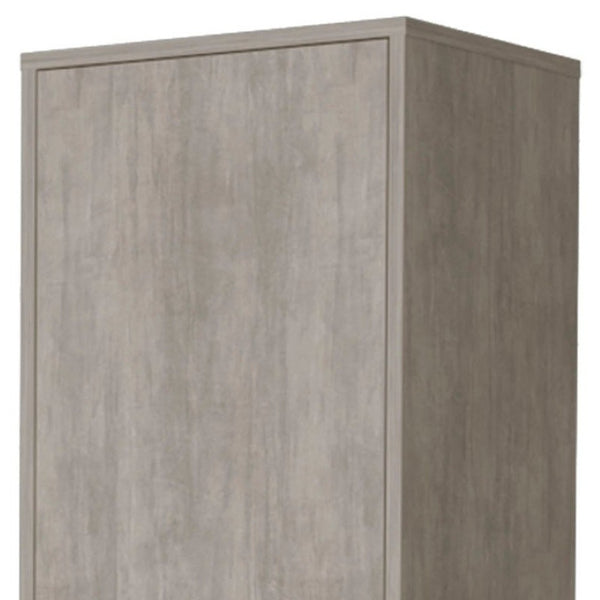 HomeRoots 71" Gray Wood Accent Cabinet - Sleek Storage Solution with Adjustable Shelves for Modern Spaces 552287