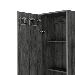 HomeRoots 71" Gray Wood Accent Cabinet - Slim, Stylish Storage Solution for Compact Spaces & Modern Decor 552288