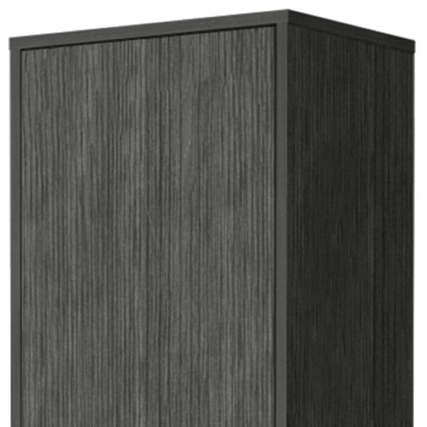 HomeRoots 71" Gray Wood Accent Cabinet - Slim, Stylish Storage Solution for Compact Spaces & Modern Decor 552288