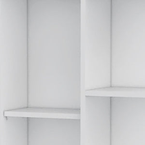 HomeRoots 63" Elegant White Wood Accent Cabinet – Sleek Single-Door Storage for Modern & Coastal Decor 552293