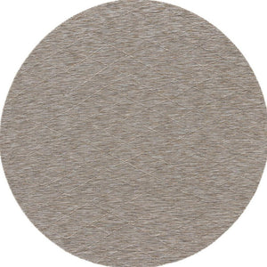 HomeRoots 8' Gray and Light Gray Round Geometric Area Rug – Stylish, Durable Indoor/Outdoor Décor for Any Space 552303