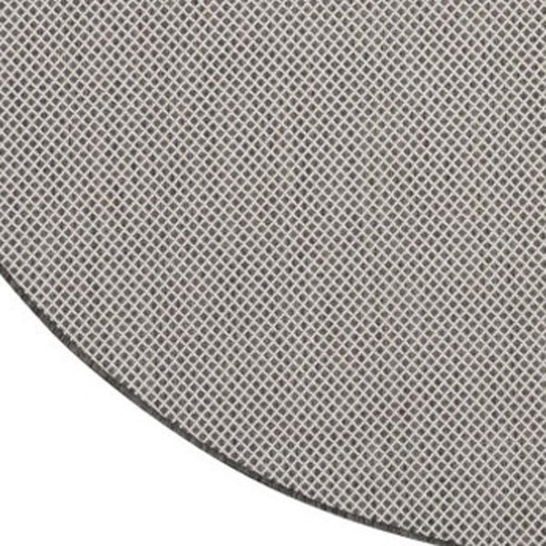 HomeRoots 8' Round Geometric Area Rug in Ivory & Charcoal - Stylish, Durable, Indoor/Outdoor Accent Piece 552306