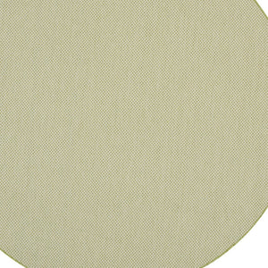 HomeRoots 8' Ivory and Green Geometric Area Rug – Durable, Stylish Indoor/Outdoor Design for Every Space 552333