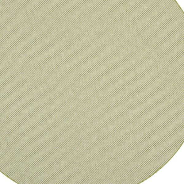 HomeRoots 8' Ivory and Green Geometric Area Rug – Durable, Stylish Indoor/Outdoor Design for Every Space 552333