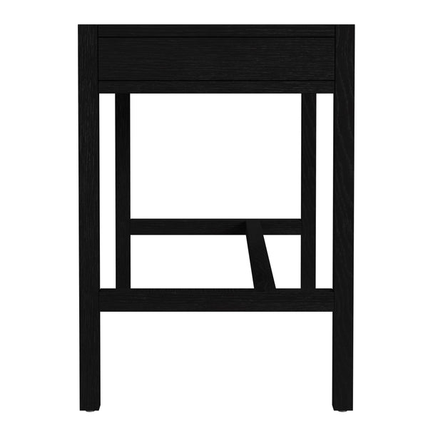 Butler Specialty Company Lark 40" Rectangular Wood Writing Desk With Two Drawers For Small Spaces Black Oak Veneers,Acacia Solids 5523432-butler