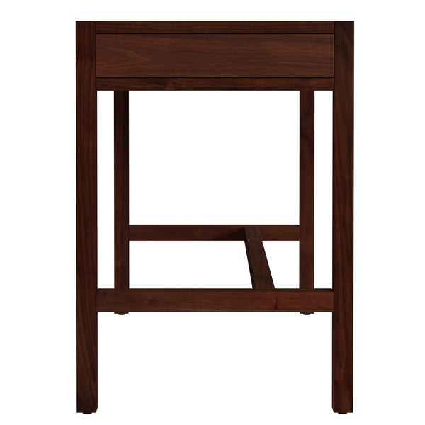 Butler Specialty Company Lark 40" Rectangular Wood Writing Desk With Two Drawers For Small Spaces Medium Brown Walnut Veneers,Mindi Solids 5523489-butler