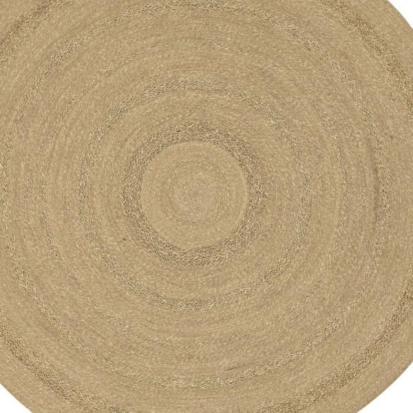 HomeRoots 6' Handmade Seagrass Round Rug – Durable Indoor/Outdoor Floor Piece with Natural Brown Tones 552366