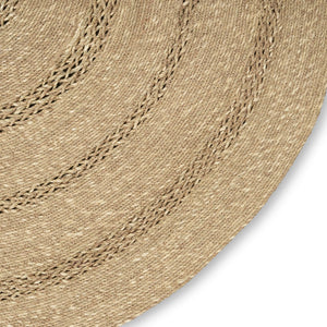 HomeRoots 6' Handmade Seagrass Round Rug – Durable Indoor/Outdoor Floor Piece with Natural Brown Tones 552366