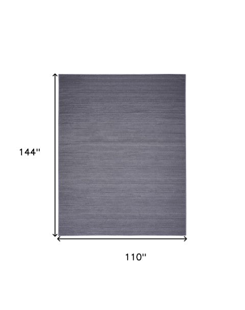 Homeroots 9' Navy Blue Abstract Washable Area Rug - Stylish, Modern Design To Enhance Your Home Décor & Comfort 9' X 12' Polyester Blend 552523