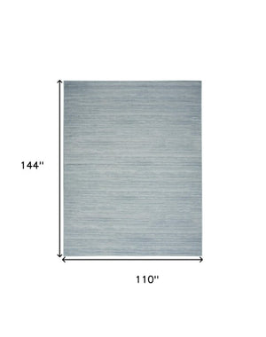 Homeroots 9' Aqua Abstract Washable Area Rug - Modern Comfort For Your Home, Stylish, Noise-reducing Design 9' X 12' Polyester Blend 552524