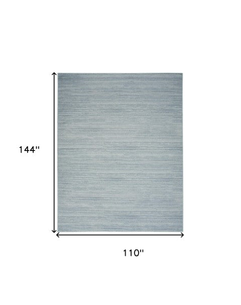 Homeroots 9' Aqua Abstract Washable Area Rug - Modern Comfort For Your Home, Stylish, Noise-reducing Design 9' X 12' Polyester Blend 552524