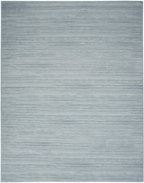 HomeRoots 9' Aqua Abstract Washable Area Rug – Modern Design for Stylish Living Spaces, Easy Care and Versatile Use 9' X 12' 552524