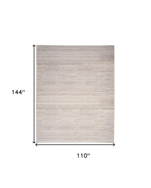 Homeroots 9' Ivory And Light Brown Abstract Washable Area Rug – Modern Artistry For Your Home Décor Needs 9' X 12' Polyester Blend 552526