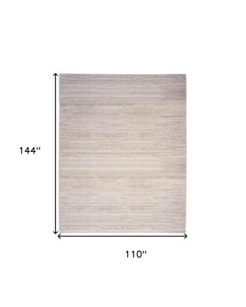 Homeroots 9' Ivory And Light Brown Abstract Washable Area Rug – Modern Artistry For Your Home Décor Needs 9' X 12' Polyester Blend 552526