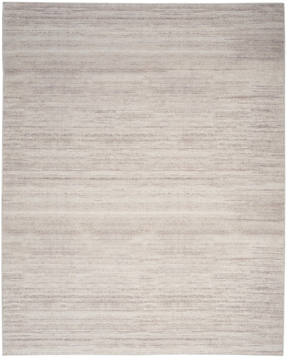HomeRoots 9' Abstract Washable Area Rug in Ivory and Light Brown - Modern Elegance for Any Space 9' X 12' 552526