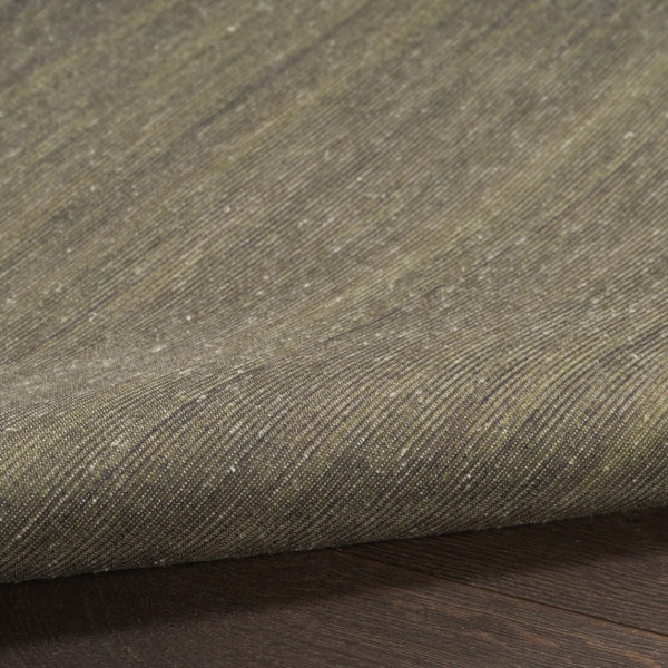 HomeRoots 9' Contemporary Green Abstract Area Rug - Machine Washable, Low-Pile, Perfect for High-Traffic Areas 9' X 12' 552528