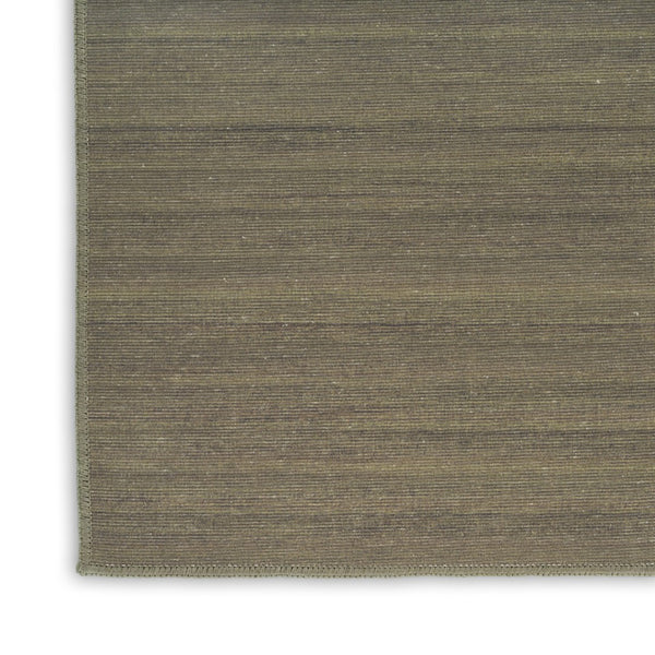 HomeRoots 9' Contemporary Green Abstract Area Rug - Machine Washable, Low-Pile, Perfect for High-Traffic Areas 9' X 12' 552528