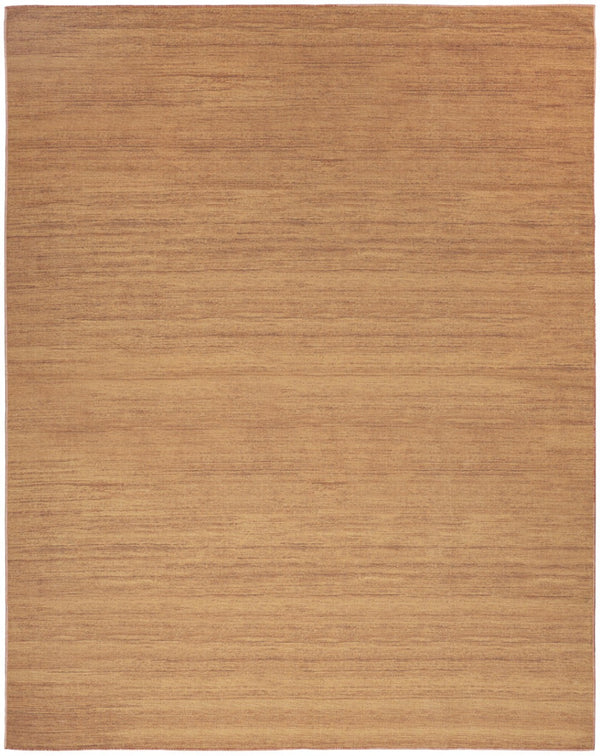 Homeroots 9' Copper Abstract Washable Area Rug - Stylish Modern Design To Enhance Your Home Décor Elegantly 9' X 12' Polyester Blend 552529