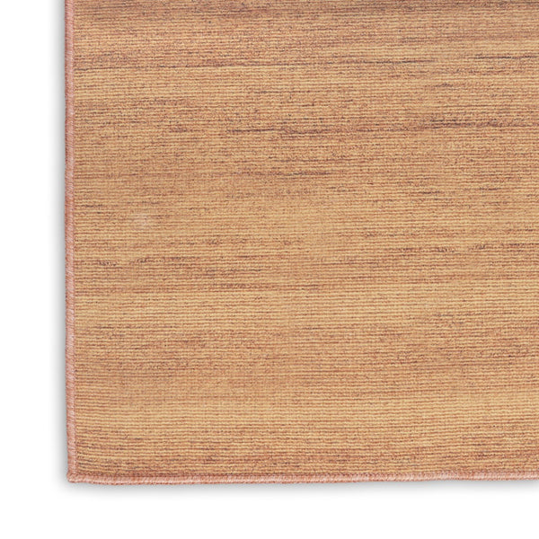 HomeRoots 9' Copper Abstract Area Rug - Modern Washable Design for Effortless Style in Any Living Space 9' X 12' 552529