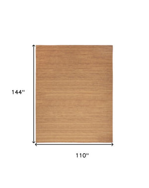 Homeroots 9' Copper Abstract Washable Area Rug - Stylish Modern Design To Enhance Your Home Décor Elegantly 9' X 12' Polyester Blend 552529