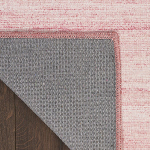 HomeRoots 9' Pink Abstract Washable Area Rug - Modern Design for Living Rooms, Bedrooms, and High-Traffic Areas 9' X 12' 552530