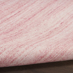 HomeRoots 9' Pink Abstract Washable Area Rug - Modern Design for Living Rooms, Bedrooms, and High-Traffic Areas 9' X 12' 552530
