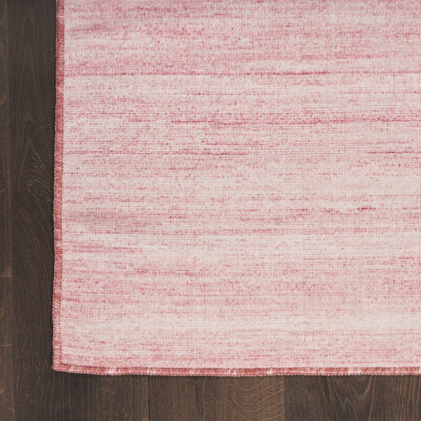 Homeroots 9' Stunning Pink Abstract Washable Area Rug – Elevate Your Space With Modern Style And Comfort 9' X 12' Polyester Blend 552530