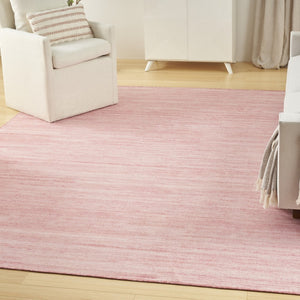 HomeRoots 9' Pink Abstract Washable Area Rug - Modern Design for Living Rooms, Bedrooms, and High-Traffic Areas 9' X 12' 552530