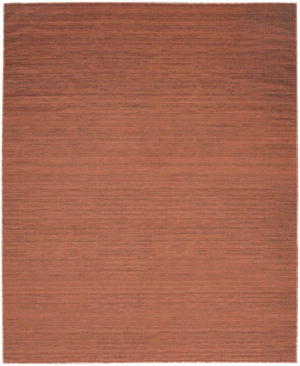 Homeroots 9' Brick Red Abstract Washable Area Rug – Stylish, Modern Design To Enhance Any Room's Warmth! 9' X 12' Polyester Blend 552531