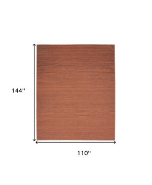 Homeroots 9' Brick Red Abstract Washable Area Rug – Stylish, Modern Design To Enhance Any Room's Warmth! 9' X 12' Polyester Blend 552531