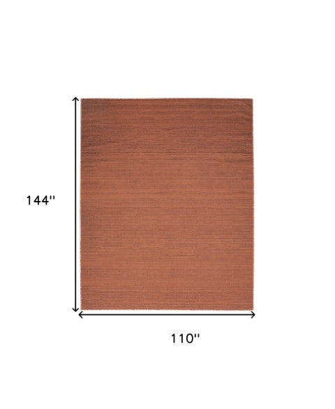 Homeroots 9' Brick Red Abstract Washable Area Rug – Stylish, Modern Design To Enhance Any Room's Warmth! 9' X 12' Polyester Blend 552531