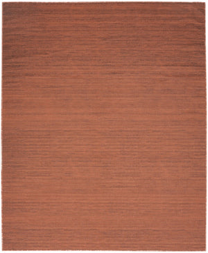 HomeRoots 9' Brick Red Abstract Area Rug - Modern, Machine-Washable Design Perfect for High-Traffic Areas 9' X 12' 552531