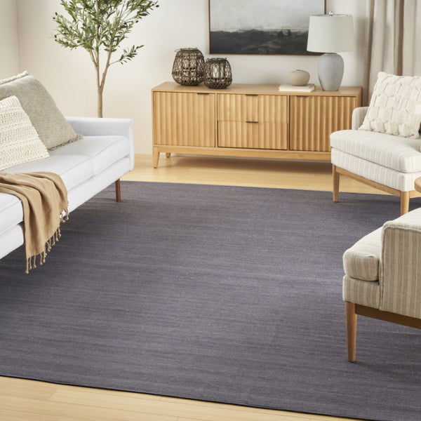 HomeRoots 9' Navy Blue Abstract Washable Area Rug - Modern Design for Easy Care & Stylish Home Décor 8' X 10' 552543