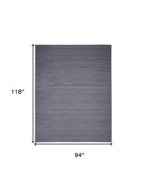 Homeroots 9' Navy Blue Abstract Washable Area Rug - Stylish, Modern Design To Enhance Your Home Décor & Comfort 8' X 10' Polyester Blend 552543