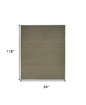 Homeroots 9' Modern Green Abstract Washable Area Rug To Enhance Your Home Décor And Reduce Noise Effortlessly 8' X 10' Polyester Blend 552546