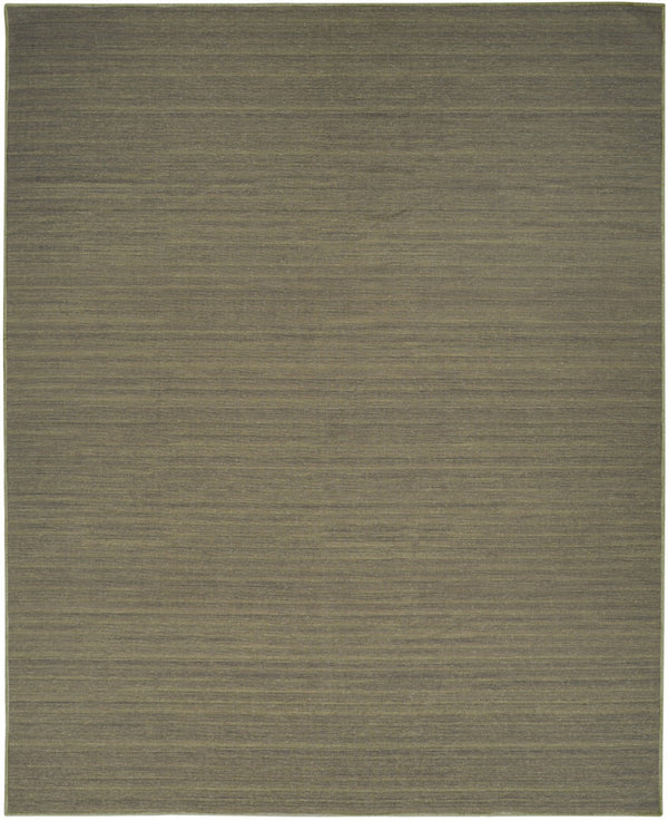 HomeRoots 9' Contemporary Green Abstract Area Rug - Machine Washable, Low-Pile, Perfect for High-Traffic Areas 8' X 10' 552546