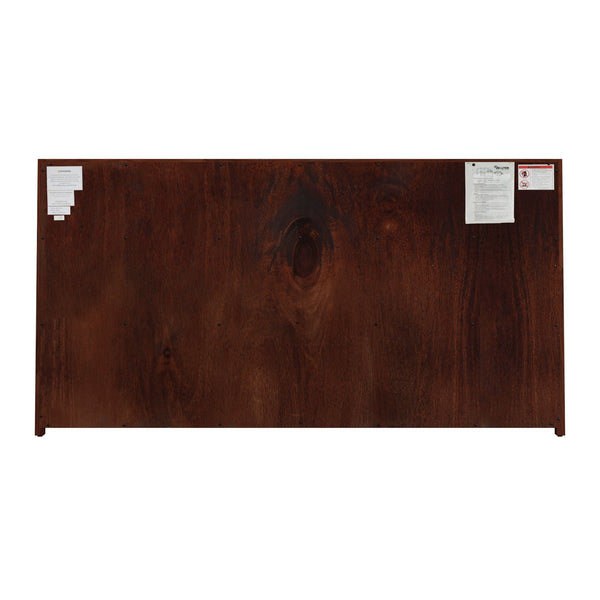 Butler Specialty Company Lark 60" Rectangular Wood Dresser With 6 Drawers And Glam Ring Pulls Medium Brown Acacia Solids,Mdf,Acacia Veneers 5525489-butler