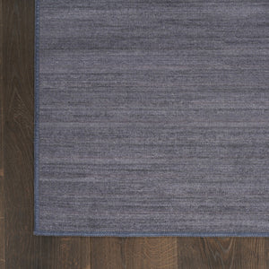 HomeRoots 9' Navy Blue Abstract Washable Area Rug - Modern Design for Easy Care & Stylish Home Décor 6' X 9' 552548