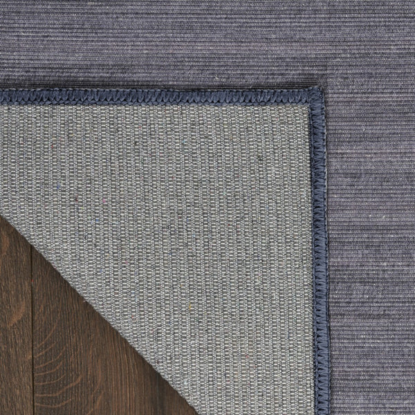 Homeroots 9' Navy Blue Abstract Washable Area Rug - Stylish, Modern Design To Enhance Your Home Décor & Comfort 6' X 9' Polyester Blend 552548