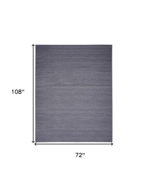 Homeroots 9' Navy Blue Abstract Washable Area Rug - Stylish, Modern Design To Enhance Your Home Décor & Comfort 6' X 9' Polyester Blend 552548