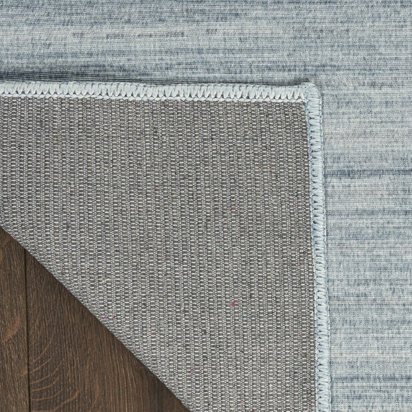 HomeRoots 9' Aqua Abstract Washable Area Rug – Modern Design for Stylish Living Spaces, Easy Care and Versatile Use 6' X 9' 552549