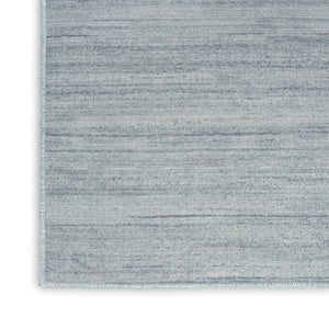 HomeRoots 9' Aqua Abstract Washable Area Rug – Modern Design for Stylish Living Spaces, Easy Care and Versatile Use 6' X 9' 552549