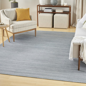 HomeRoots 9' Aqua Abstract Washable Area Rug – Modern Design for Stylish Living Spaces, Easy Care and Versatile Use 6' X 9' 552549