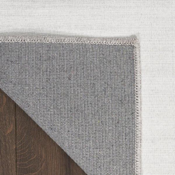 Abstract Washable Area Rug Low Pile Power Loomed Neutral Decor for Living Rooms