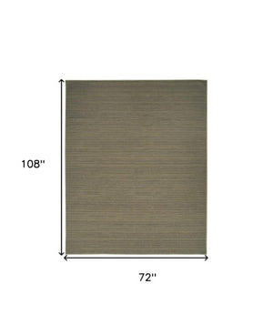 Homeroots 9' Modern Green Abstract Washable Area Rug To Enhance Your Home Décor And Reduce Noise Effortlessly 6' X 9' Polyester Blend 552553