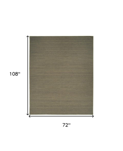 Homeroots 9' Modern Green Abstract Washable Area Rug To Enhance Your Home Décor And Reduce Noise Effortlessly 6' X 9' Polyester Blend 552553