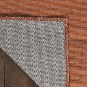 HomeRoots 9' Brick Red Abstract Area Rug - Modern, Machine-Washable Design Perfect for High-Traffic Areas 6' X 9' 552556