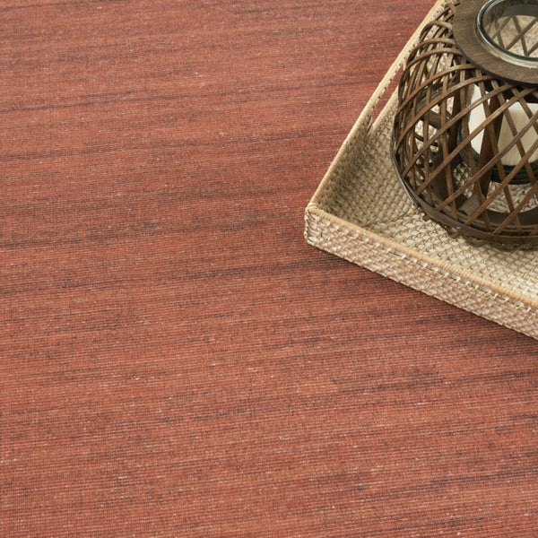 Homeroots 9' Brick Red Abstract Washable Area Rug – Stylish, Modern Design To Enhance Any Room's Warmth! 6' X 9' Polyester Blend 552556