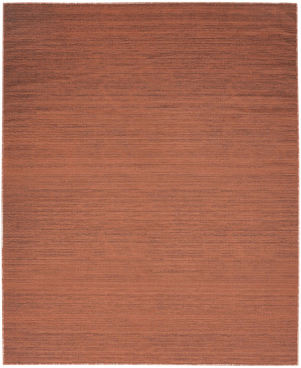 HomeRoots 9' Brick Red Abstract Area Rug - Modern, Machine-Washable Design Perfect for High-Traffic Areas 6' X 9' 552556